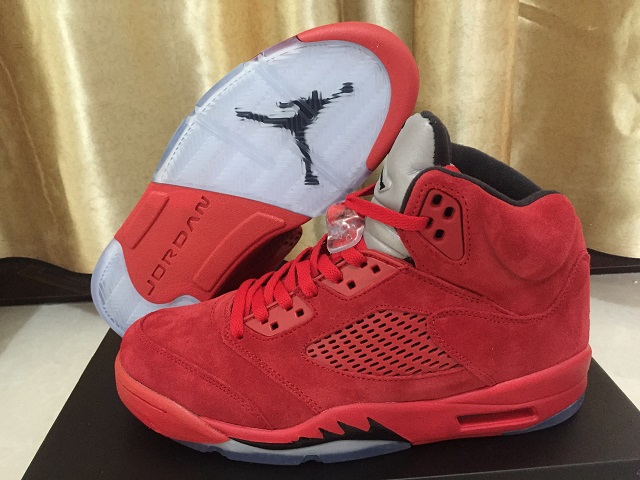 Air Jordan Retro 5 V Grade AAA Red Suede